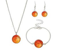 Ensemble de bijoux athlétiques contemporains - Ensemble d'accessoires élégants - Boucles d'oreilles et collier pour un usage quotidien décontracté - Ensemble de bijoux de sport, One Size, Comme décrit