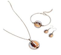 Ensemble de bijoux athlétiques contemporains - Ensemble d'accessoires élégants - Boucles d'oreilles et collier pour un usage quotidien décontracté - Accessoires de sport tendance, One Size, Comme