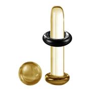 Ensemble de bijoux de piercing en verre de 1,6 x 2,5 mm, bouchons d'étirement d'oreille polis et lisses pour un ajustement confortable, accessoires coniques de mode pour un usage, bijoux de