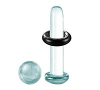Ensemble de bijoux de piercing en verre de 1,6 x 2,5 mm, bouchons d'étirement d'oreille polis et lisses pour un ajustement confortable, accessoires coniques de mode pour un usage, bijoux de