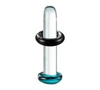 Ensemble de bijoux de piercing en verre de 1,6 x 2,5 mm, bouchons d'étirement d'oreille polis et lisses pour un ajustement confortable, accessoires coniques de mode pour un usage, bijoux de
