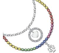 Ensemble de bijoux - La Petite Story - LPS20ASD03 - Acier - Cristaux colorés - Pendentif arbre de vie