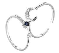 Ensemble de bijoux pour femmes élégantes 2pcs ouverts anneaux ajustés Conception esthétique pour le mariage