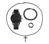 Ensemble De Bijoux pour Hommes Montre et Accessoires de Bijoux Décontractés