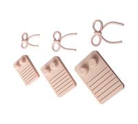 Ensemble de bijoux professionnels pour boucles d'oreilles en argile, lignes incurvées, outil et nœud réutilisable en matériaux polylactiques