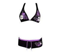 Ensemble de bikini 2 pièces Y2k dos nu pour femmes, maillot de bain sexy, ensembles de plage, tenues d'été mignonnes pour sorties, vacances 2025, années 2000, violet, Taille S
