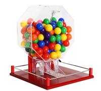 Ensemble de bingo électronique avec tambour de loterie manuel, 100 balles, sélecteur de manivelle pour sélection aléatoire de nombres, idéal pour les fêtes, les lieux de divertissement et les centres