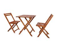 Ensemble de Bistro 3 pcs Bois d'Acacia Massif Salon de Jardin Meuble vidaXL