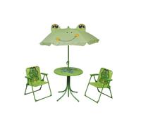 vidaXL Mobilier de jardin pour enfants 4 pcs – table et chaises Vert