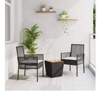 vidaXL Table à thé carrée en bois d'acacia pour usage extérieur | Compacte et élégante | Jardin avec cadre en acier revêtu de poudre, idéale pour des tables à café de 2 places, meuble rustique durable