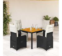 Ensemble de Bistro de Jardin avec Coussins Mobilier Résine Tressée vidaXL