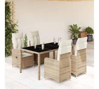 Ensemble de Bistro de Jardin avec Coussins Mobilier Résine Tressée vidaXL