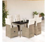 Ensemble de Bistro de Jardin avec Coussins Mobilier Résine Tressée vidaXL