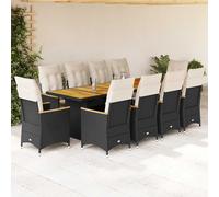 Ensemble de Bistro de Jardin avec Coussins Mobilier Résine Tressée vidaXL