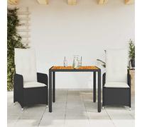 Ensemble de Bistro de Jardin avec Coussins Mobilier Résine Tressée vidaXL