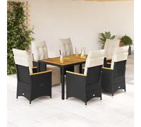 Ensemble de Bistro de Jardin avec Coussins Mobilier Résine Tressée vidaXL