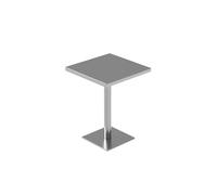 Ensemble De Bistro Industriel Moderne, Table À Manger en Acier Inoxydable Et Canapé Incurvé en Simili Cuir avec Fauteuil, Mobilier De Café en Métal Élégant for Bar, Salon Ou Restaurant(E)