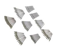 Ensemble de Bits de Forage à Ongles Professionnels - 90pcs Emery Nail Grinding Head for Gel Polish Roval - Manucure à Manucure Polyvalent pour les Techniciens et les Débutants Ongles