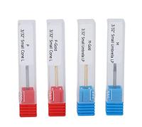 Ensemble de bits de perceuse à ongles en diamant, ensembles de bits de forage à ongles en 4 pièces, bouts de polissage et de broyage en acier en tungstène pour le retrait efficace