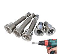 Ensemble de bits de perceuse magnétique élevé - bit de perceuse magnétique | Bit de tournevis anti-glissement | BITS DRIVER AUTOTRE SET DE 5 | Tutoriels de positionnement de précision