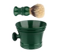 Ensemble de blaireau de rasage avec bol à savon, tasse à mousse avec crème riche pour homme et homme, savon de rasage et kit