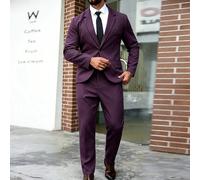 Ensemble de blazer de costume et pantalon de costume pour hommes grande taille, style business décontracté, pour le trajet, les fêtes, les mariages, couleur unie, col à revers, formel 1XL,2XL,3XL,4XL,