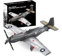 Ensemble de Blocs de Construction Chasseur Mustang P-51 - 258 Pièces