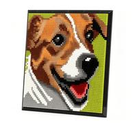Ensemble de Blocs de Construction Chien, 3623 Pièces Micro Pixel Art Muraux en Forme d'animal Chien, Diamant Décoration Murale Unique ou Affichage de Table, Jouets Cadeaux pour Hommes et Femmes