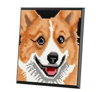 Ensemble de Blocs de Construction Chien, 3623 Pièces Micro Pixel Art Muraux en Forme d'animal Chien, Diamant Décoration Murale Unique ou Affichage de Table, Jouets Cadeaux pour Hommes et Femmes