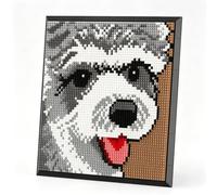 Ensemble de Blocs de Construction Chien, 3623 Pièces Micro Pixel Art Muraux en Forme d'animal Chien, Diamant Décoration Murale Unique ou Affichage de Table, Jouets Cadeaux pour Hommes et Femmes