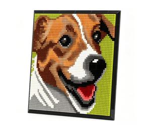 Ensemble de Blocs de Construction Chien, 3623 Pièces Micro Pixel Art Muraux en Forme d'animal Chien, Diamant Décoration Murale Unique ou Affichage de Table, Jouets Cadeaux pour Hommes et Femmes