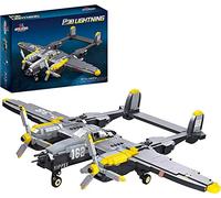 Ensemble de Blocs de Construction d'avion P-38 Lightning - 937 Pièces