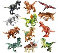 Ensemble de blocs de construction de dinosaures du Jurassique, figurine Indoraptor, vélociraptor, Triceratop, T-Rex, monde des