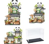 Ensemble De Blocs De Construction De Panda Créatives Avec Boîte De Présentation, Briques De Construction Style Chinois 860pcs Educatif Pour Cadeaux D'anniversaire, Cadeaux De Noël, Ornements