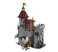 Ensemble de blocs de construction de tour de château médiéval, kit modulaire avec intérieur détaillé, cadeau créatif pour adultes et adolescents (1357 pièces)