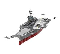 Ensemble de blocs de construction MOC UCS USS Enterprise CVN-65 à l'échelle 1:350, modèle Expert Collector, avec 28 mini-avions et présentoir - Design breveté (4941 pièces)