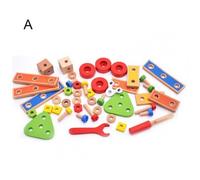 Ensemble De Blocs De Dessin Animé, Grenouille, Écrou, Démontage Géométrique, Éducatifs, Jouets Puzzle, Dessin Animé Éducatif, 1 Ensemble