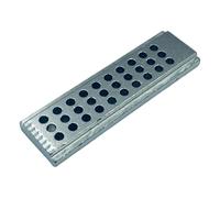 Ensemble de blocs de frappe en acier ferme pour les réparations horlogères mettant en évidence les petites et grandes mesures pour un entretien détaillé de la montre trois rangées d'outils de jetée