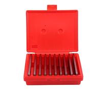 Ensemble de blocs de jauge de précision Lot de 10 paires de blocs parallèles de précision 1/8" en acier fin 0,0002 ; outil de mesure de jauge de fraisage pour outils industriels de jauge d'épaisseur