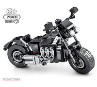 Ensemble De Blocs De Moto Pour Course Tout-Terrain, Modèle De Véhicule, Briques De Construction, Champions De Vitesse, Moto De Ville Sportive, Haute Technologie