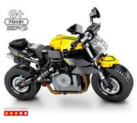 Ensemble De Blocs De Moto Pour Course Tout-Terrain, Modèle De Véhicule, Briques De Construction, Champions De Vitesse, Moto De Ville Sportive, Haute Technologie