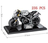 Ensemble De Blocs De Moto Pour Course Tout-Terrain, Modèle De Véhicule, Briques De Construction, Champions De Vitesse, Moto De Ville Sportive, Haute Technologie