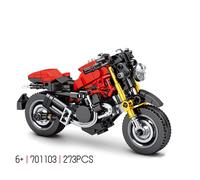 Ensemble De Blocs De Moto Pour Course Tout-Terrain, Modèle De Véhicule, Briques De Construction, Champions De Vitesse, Moto De Ville Sportive, Haute Technologie