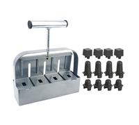 Ensemble de Blocs de Sol - Outil Manuel antirouille pour, Bloc de Sol | Compacteur Manuel en Acier | Blocs de 5,1 cm pour Jardinage, Plantation, Transplantation, Coupe, propagateur