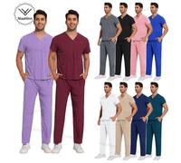 Ensemble de blouses d'allaitement Anti-rides, robe chirurgicale médicale, vente en gros, haut de gommage d'hôpital, médecin et infirmière, uniforme de gommage spécial pour hommes et femmes 42168-Royal