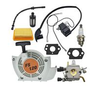 Ensemble de Bobine d'allumage de démarreur à Rappel de poulie de carburateur adapté aux pièces de débroussailleuse FS120 FS200 FS250 FS300