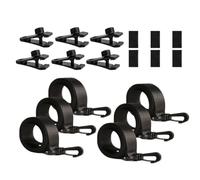 Ensemble de bobine de bâche de piscine de fixation - Enrouleur de bâche solaire de piscine | Ensemble de fixation de bobine de couverture solaire | Strong Grip Installation facile