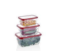 Ensemble de boite de conservation 3 pièces Herzberg HGL772-RED Herzberg