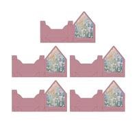 Ensemble De Boîtes À Fleurs Enveloppes-boîte De Rangement Florale En Carton Blanc 5 Pièces, Conteneur D'emballage Cadeau Pliable, Décor De Fête De Fiançailles De Mariage | Emballage De Présentation De