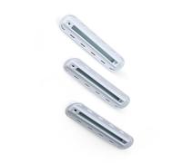 Ensemble de Boîtes à Nageoires de Planche à Surf à Trois Ailes avec Construction en Nylon, Résistante à l'impact, pour Les Bouchons d'ailettes de Surf Ensemble, 3/4 '' Boîtes Latérales de (White)